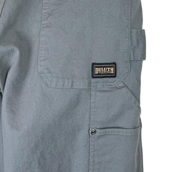 Duluth Trading 35x34 Gray Canvas Relaxed Fit D-Flex Fire Hose Carpenter Pants - Picture 10 of 14